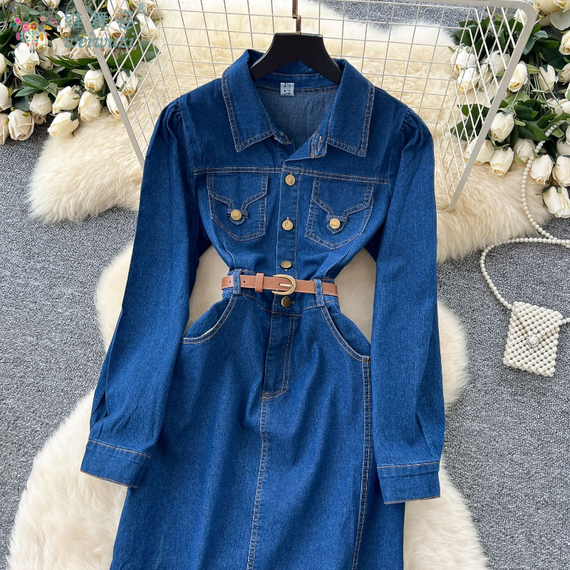 Elegant Women's Denim Dress So - Women Fashion Jeans incelemesi ve fiyatı