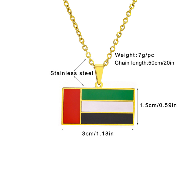 United Arab Emirates Flag Pend - Women Fashion Uae incelemesi ve fiyatı