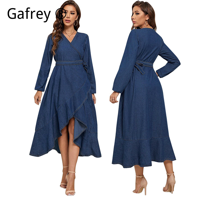 Plus Size Women Denim Dress Lo - Women Fashion Jeans incelemesi ve fiyatı