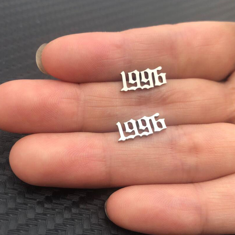 Tiny Year Number Stainless Ste - Women'S Fashion Year 2000 incelemesi ve fiyatı