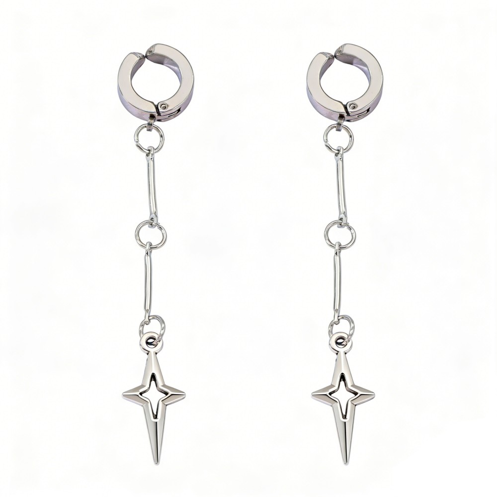 Gothic Jewelry Cross Star Drop - Women'S Fashion Earrings incelemesi ve fiyatı