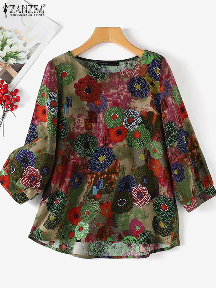 Plus Size Blouses ZANZEA Women - Puff Sleeve Blouse incelemesi ve fiyatı