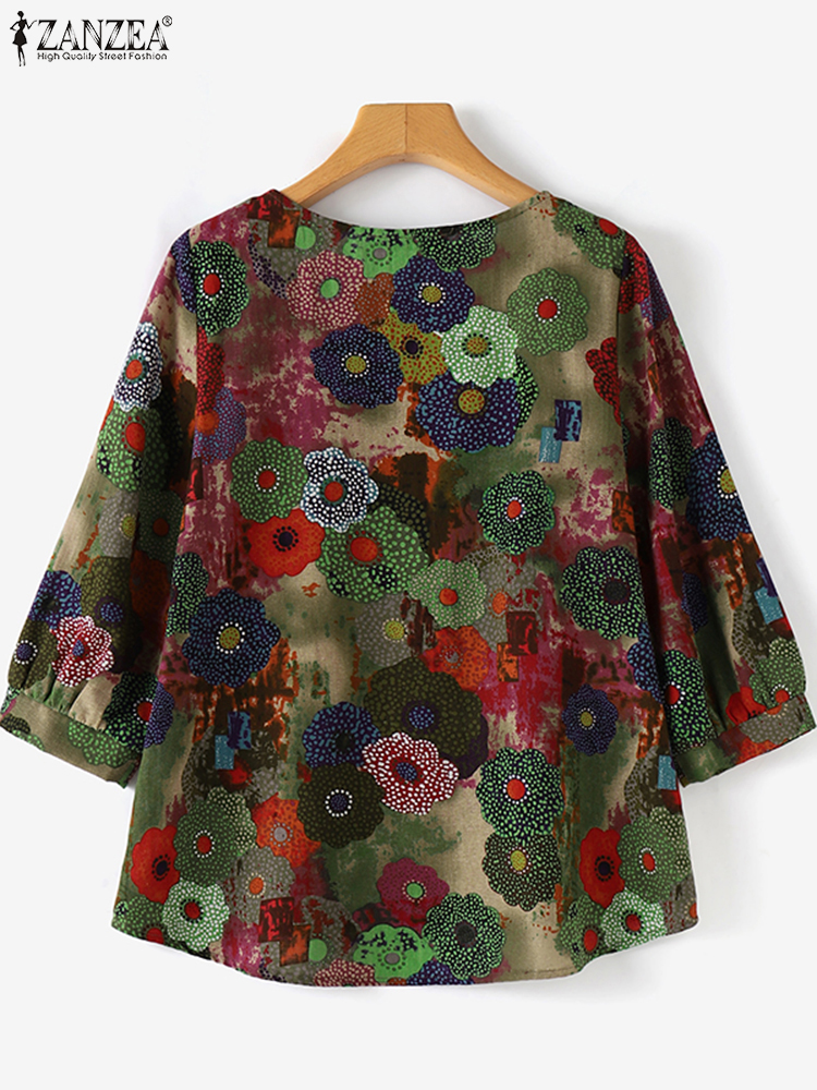 Plus Size Blouses ZANZEA Women - Puff Sleeve Blouse incelemesi ve fiyatı