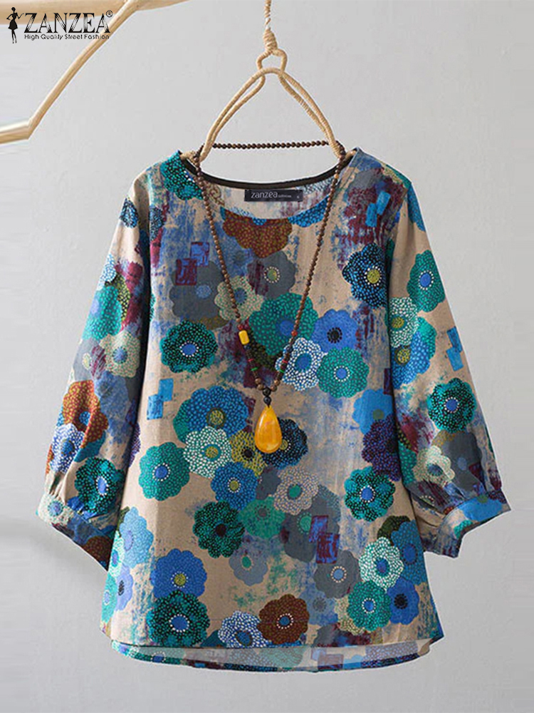 Plus Size Blouses ZANZEA Women - Puff Sleeve Blouse incelemesi ve fiyatı