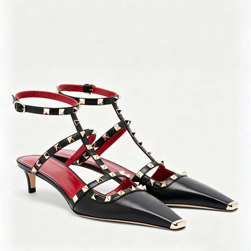2026 Women's Rivet Low Heel Sq - Women Fashion Show incelemesi ve fiyatı