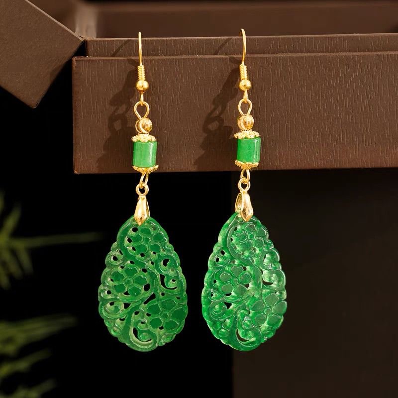 925 Silver Natural Green Jade  - Women'S Fashion Jewellery incelemesi ve fiyatı