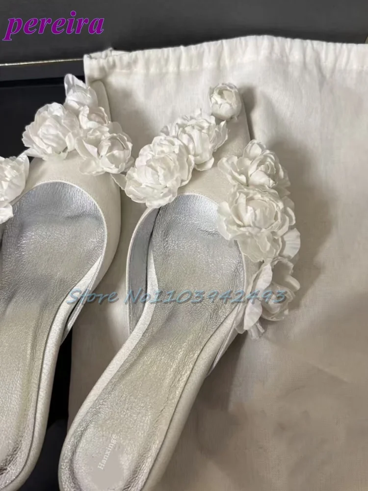 Multi Flower Wedding Sandals S - Slip Dress Satin incelemesi ve fiyatı