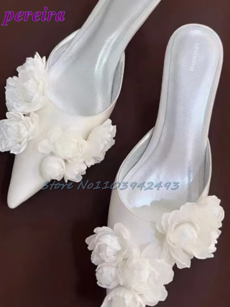 Multi Flower Wedding Sandals S - Slip Dress Satin incelemesi ve fiyatı