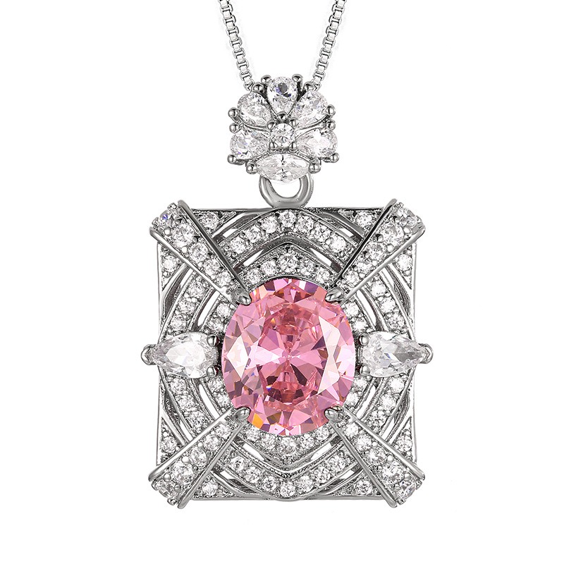 Pink Zirconia Necklace Earring - Women Fashion Uae incelemesi ve fiyatı