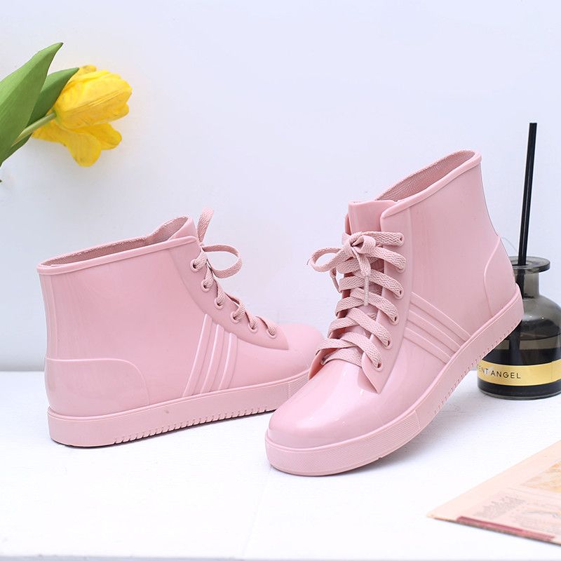 Fashion Lace Up Rainshoes Wome - Women'S Fashion Rain Boots incelemesi ve fiyatı