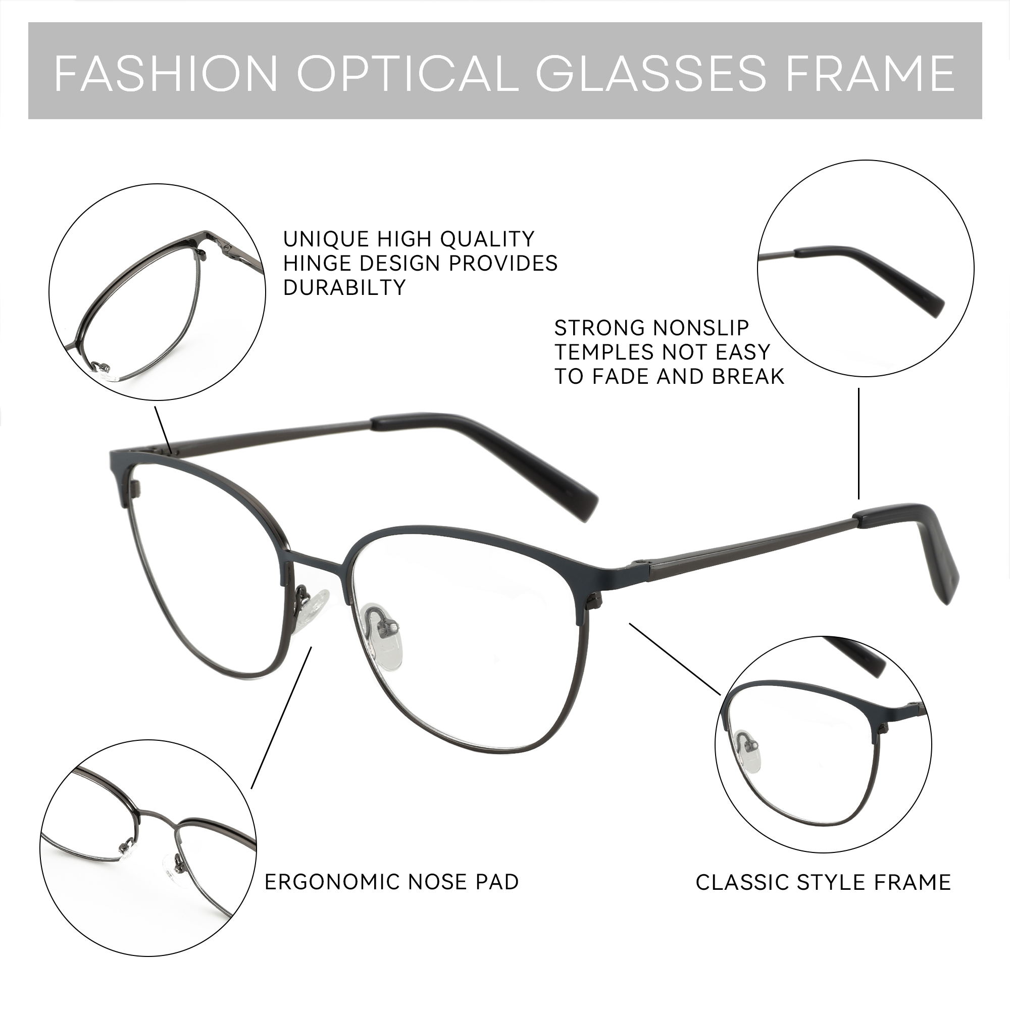 ZENOTTIC Fashion Square Optica - Women'S Fashion Glasses Non Prescription incelemesi ve fiyatı