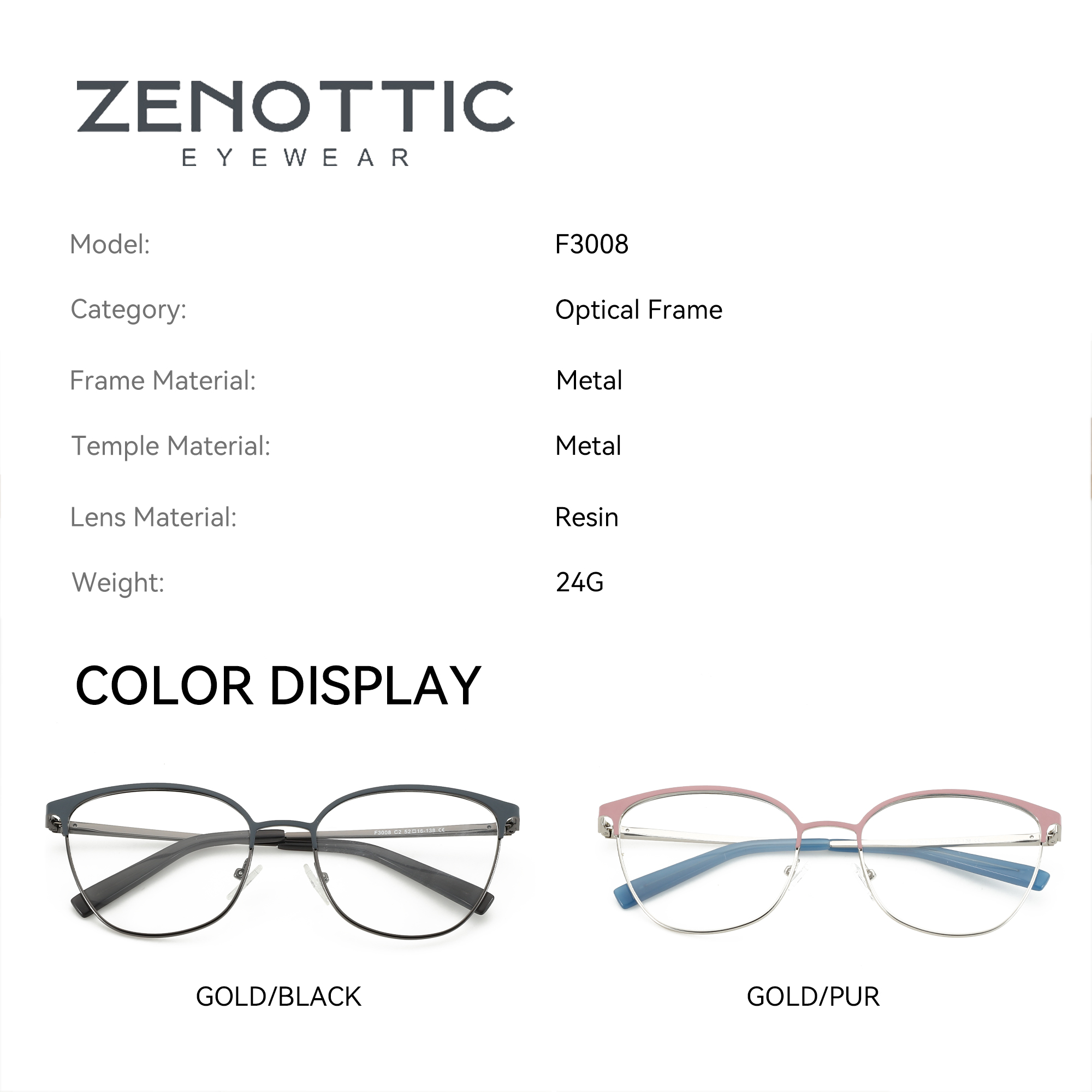 ZENOTTIC Fashion Square Optica - Women'S Fashion Glasses Non Prescription incelemesi ve fiyatı