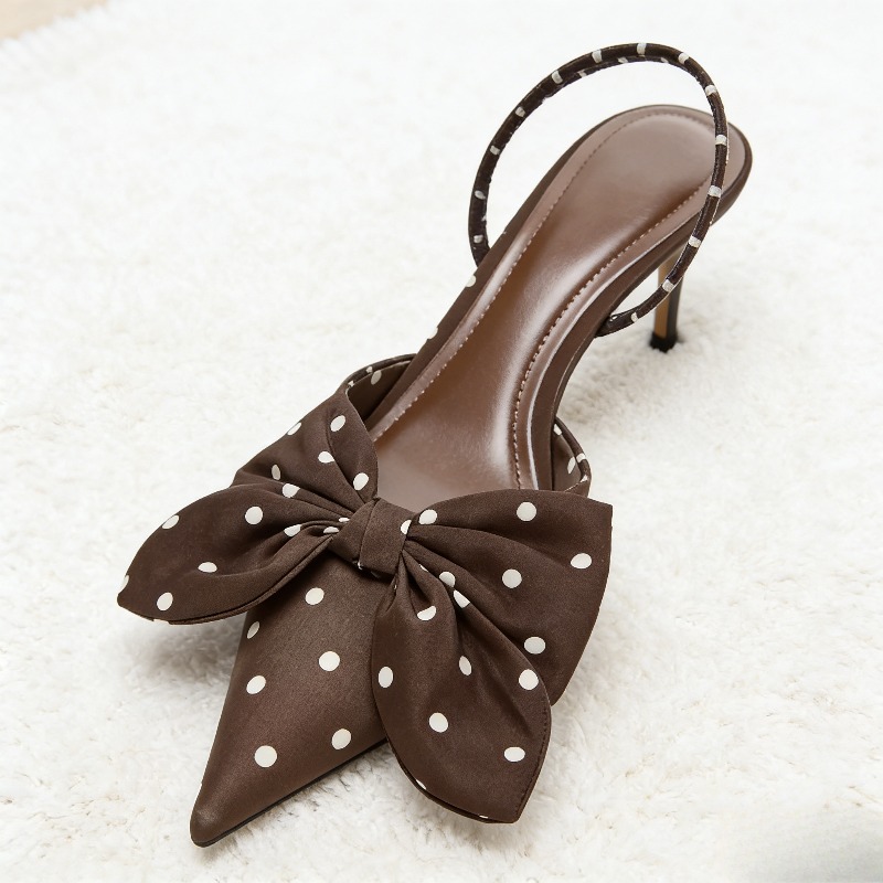 Brown Polka Dot Butterfly Knot - Slip Dress Satin incelemesi ve fiyatı