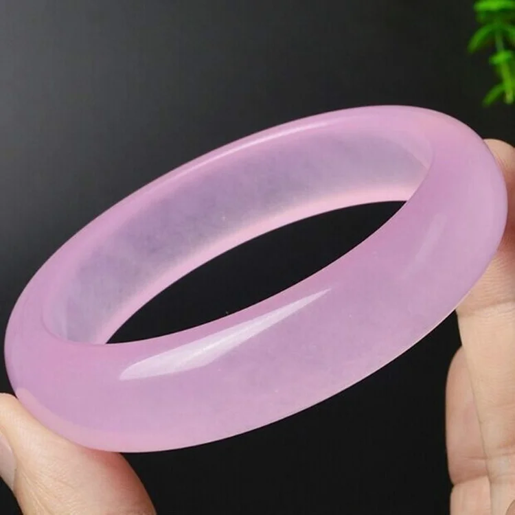Genuine Natural Pink Jade Bang - Women'S Fashion Jewellery incelemesi ve fiyatı