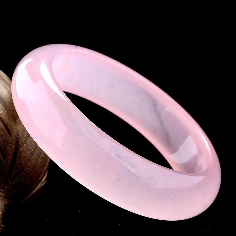 Genuine Natural Pink Jade Bang - Women'S Fashion Jewellery incelemesi ve fiyatı