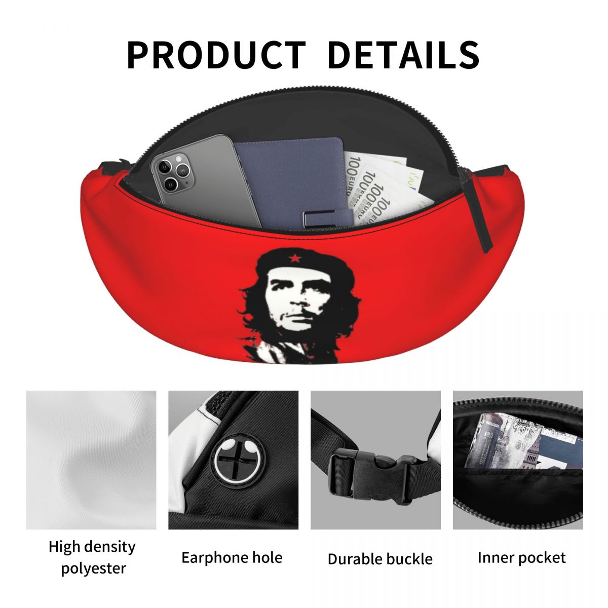 Custom Che Guevara Fanny Bag C - Women'S Fashion Revolution incelemesi ve fiyatı