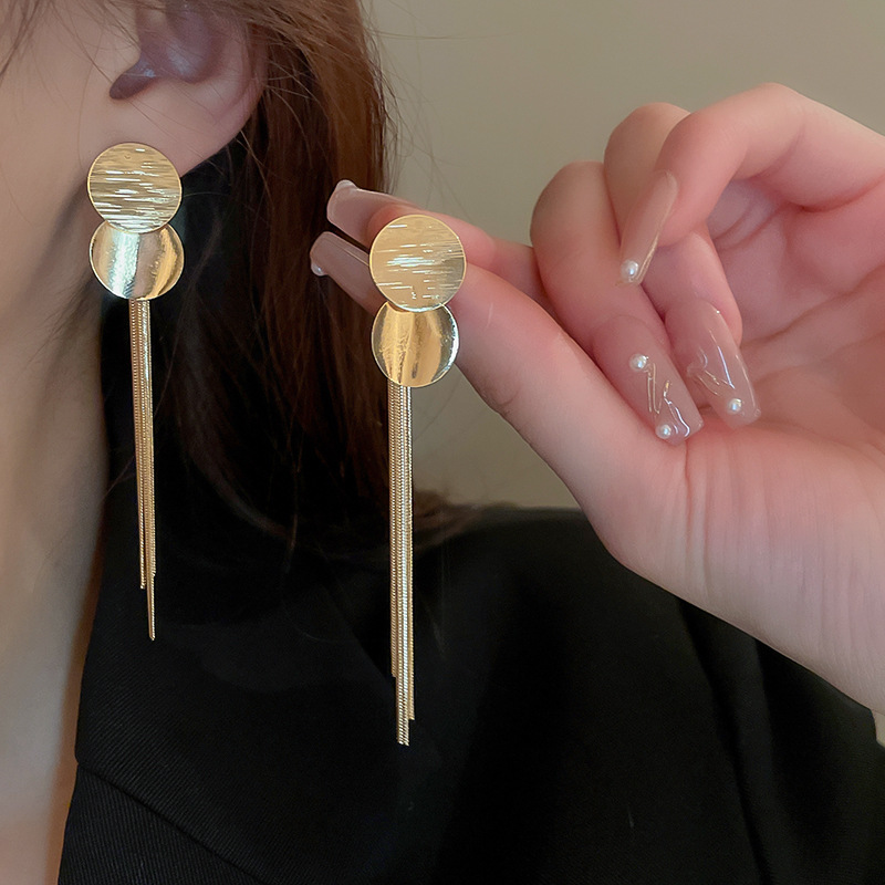 Premium metal sequined fringed - Women'S Fashion Earrings incelemesi ve fiyatı