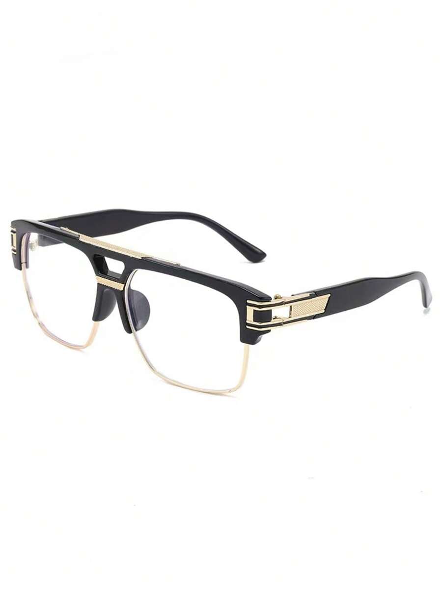 1pc Oversized Square Punk-Styl - Women'S Fashion Glasses Non Prescription incelemesi ve fiyatı