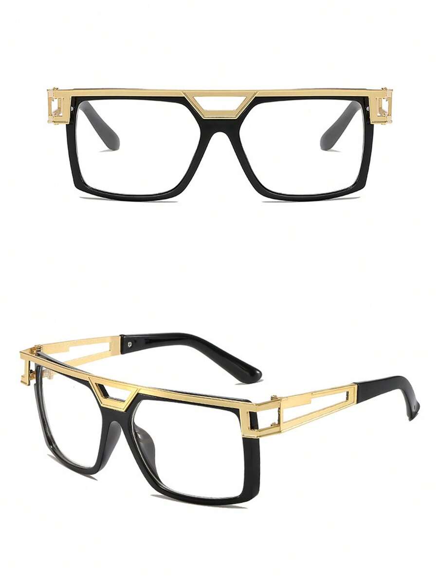 1pc Oversized Square Punk-Styl - Women'S Fashion Glasses Non Prescription incelemesi ve fiyatı