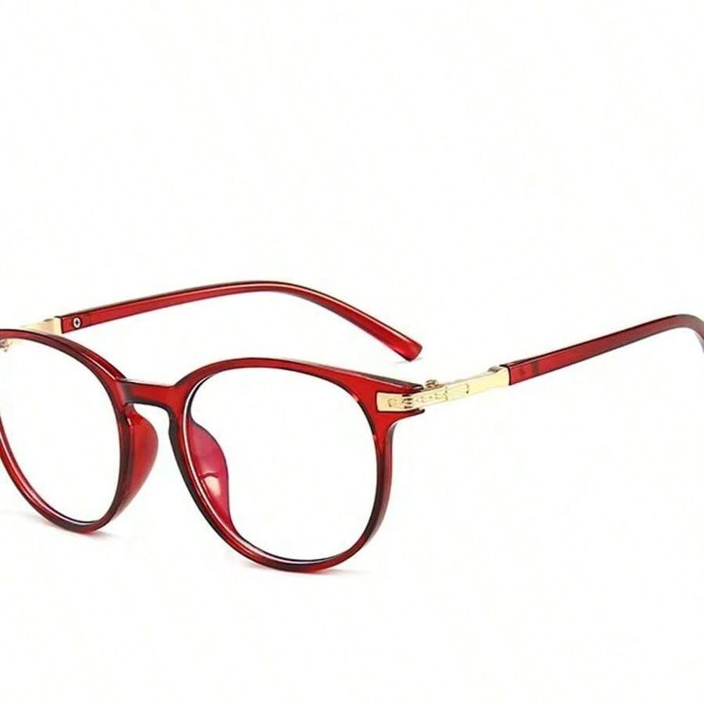 Fashion Women Red Round Frame  - Women'S Fashion Glasses Non Prescription incelemesi ve fiyatı