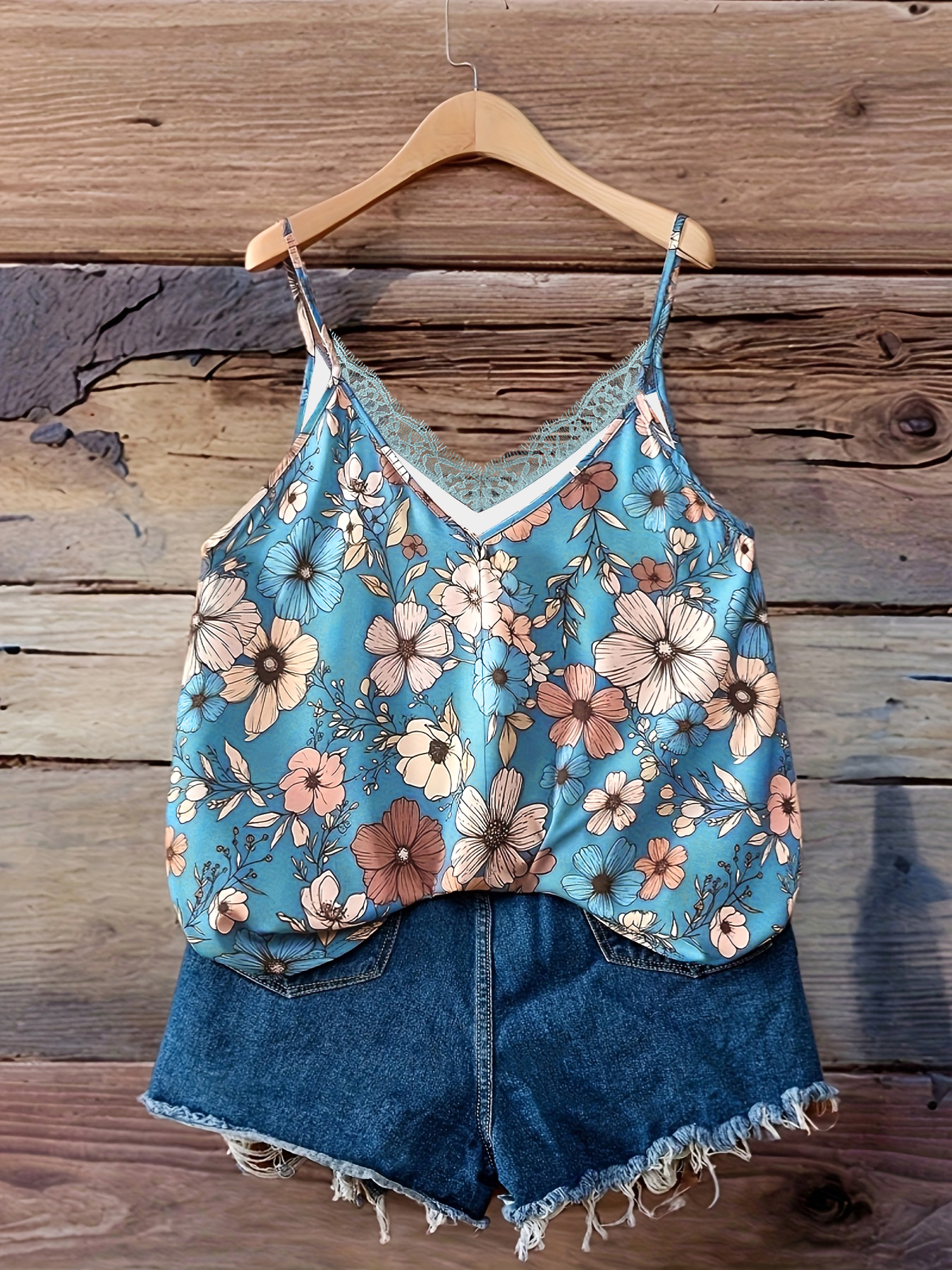 Summer fashion new plus size w - V Neck Cami Top incelemesi ve fiyatı
