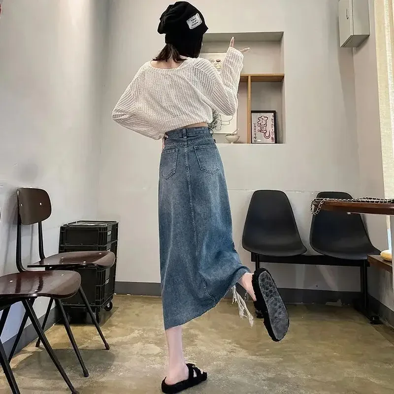 Women's Denim Skirt High Waist - Women Fashion Jeans incelemesi ve fiyatı