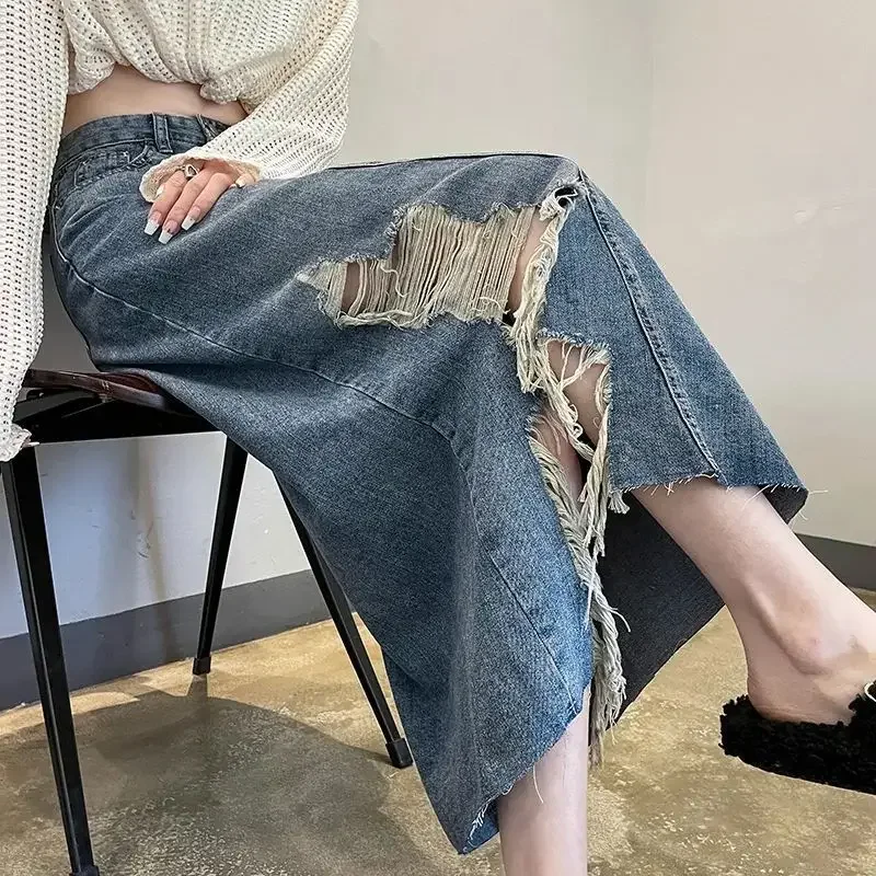 Women's Denim Skirt High Waist - Women Fashion Jeans incelemesi ve fiyatı