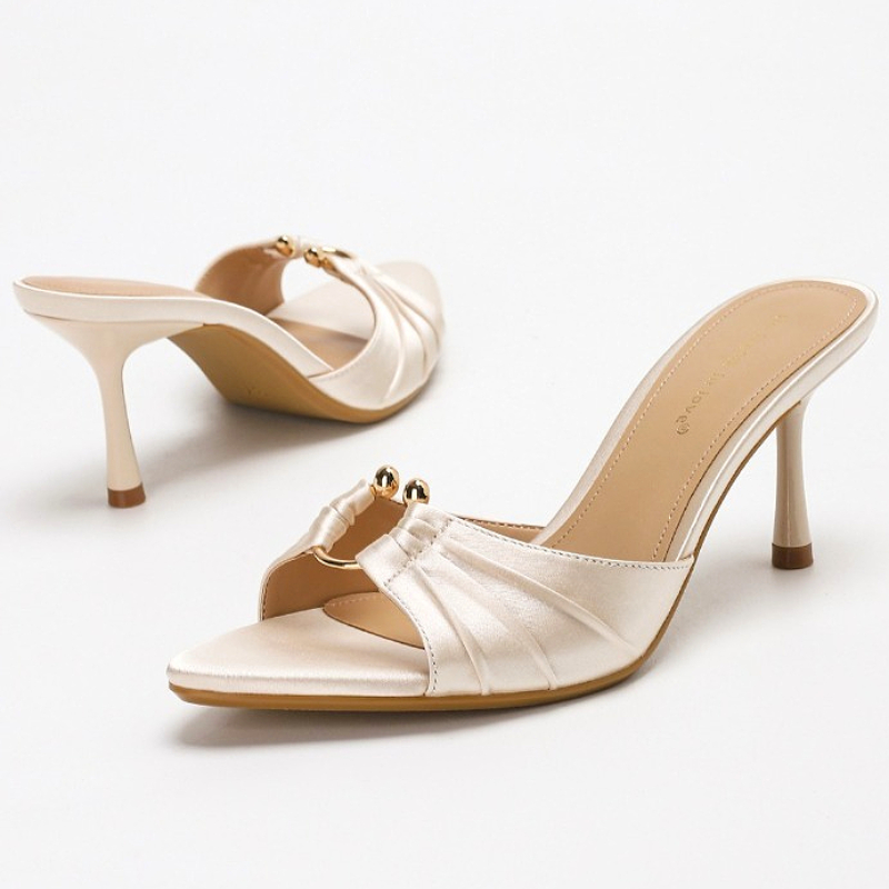 Pleated Metal Ring Satin Elega - Slip Dress Satin incelemesi ve fiyatı