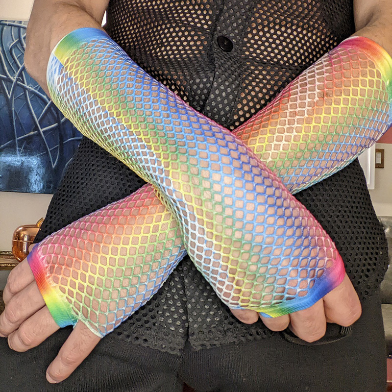 1 Pair Women Long Fishnet Net  - Women Fashion Gloves incelemesi ve fiyatı