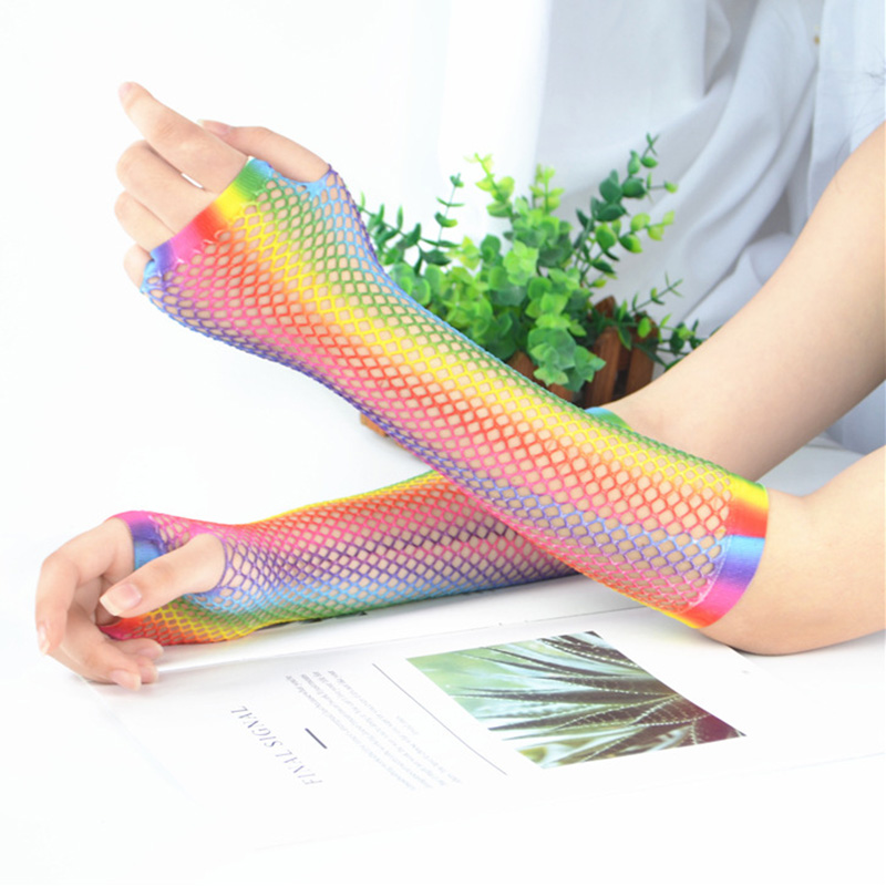 1 Pair Women Long Fishnet Net  - Women Fashion Gloves incelemesi ve fiyatı