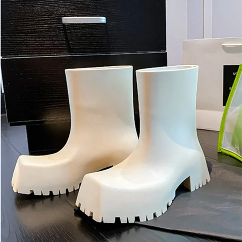 High Quality Soft Leather PU A - Women'S Fashion Rain Boots incelemesi ve fiyatı