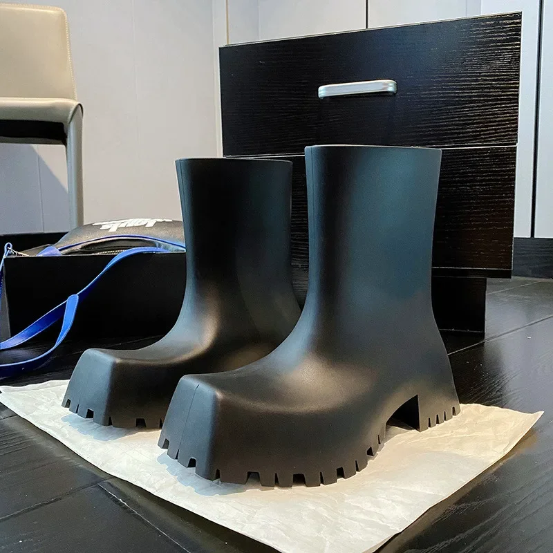 High Quality Soft Leather PU A - Women'S Fashion Rain Boots incelemesi ve fiyatı