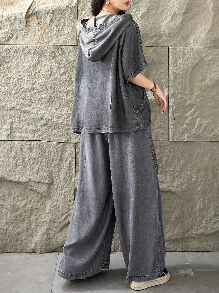 Amax LuluE Summer Hooded 2 Pie - Women Fashion Jeans Top incelemesi ve fiyatı