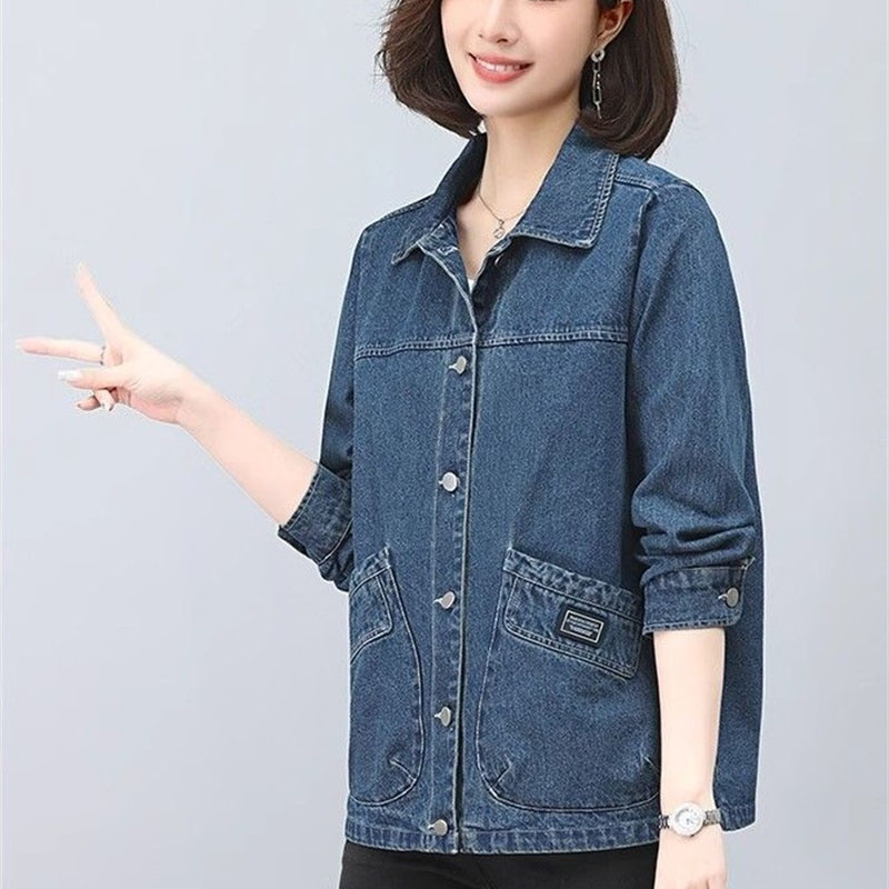 Spring Autumn Lady Long Sleeve - Women Fashion Jeans Top incelemesi ve fiyatı
