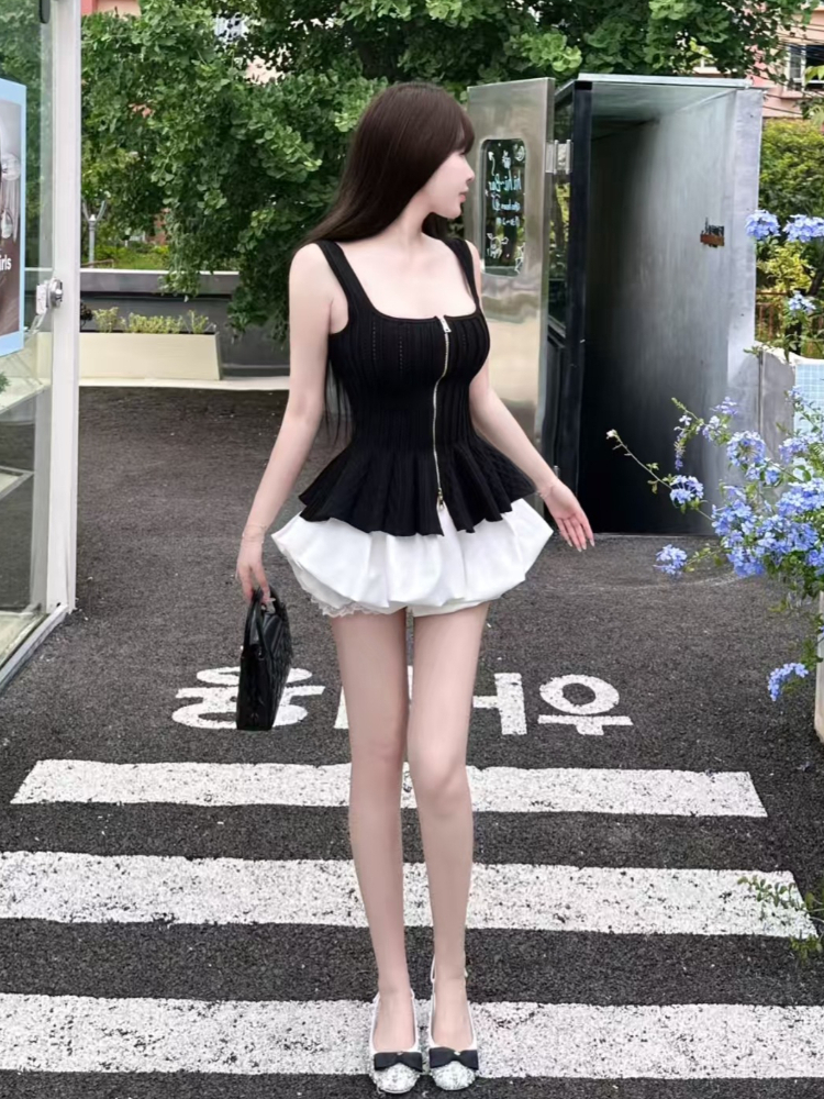 Summer Gothic Hot Girl Slim Sl - V Neck Cami Top incelemesi ve fiyatı