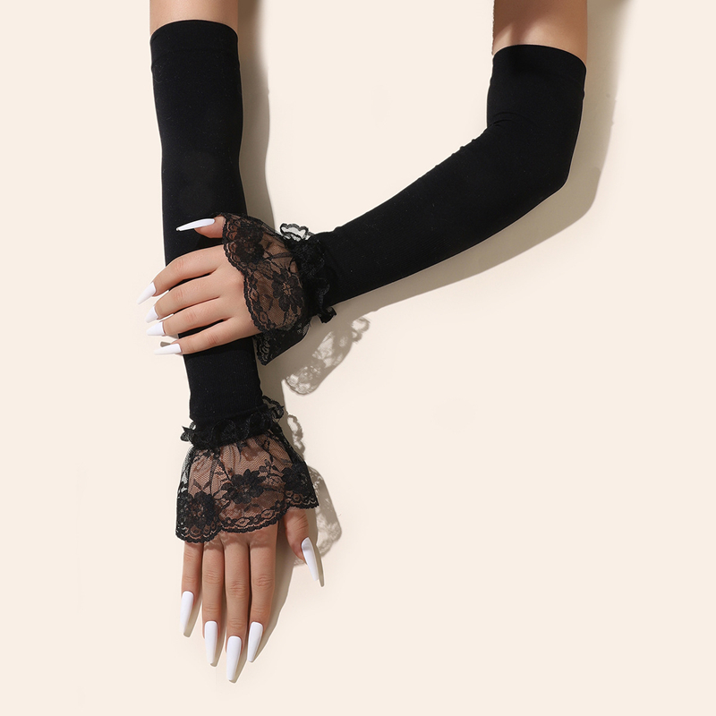 Fashion Long Lace Arm Sleeves  - Women Fashion Gloves incelemesi ve fiyatı
