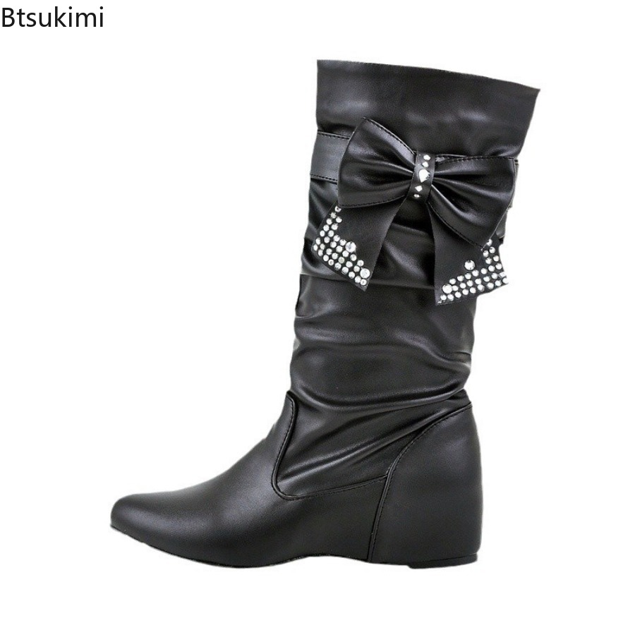 New Women's Butterfly-knot PU  - Women'S Fashion Rain Boots incelemesi ve fiyatı