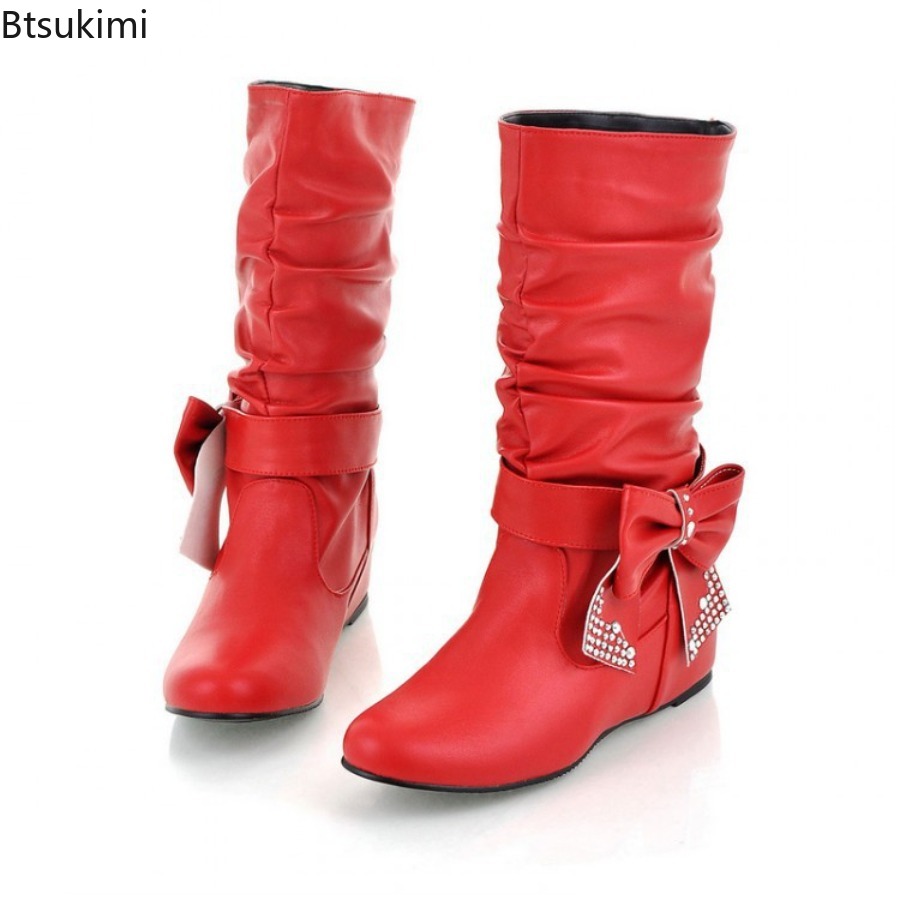 New Women's Butterfly-knot PU  - Women'S Fashion Rain Boots incelemesi ve fiyatı