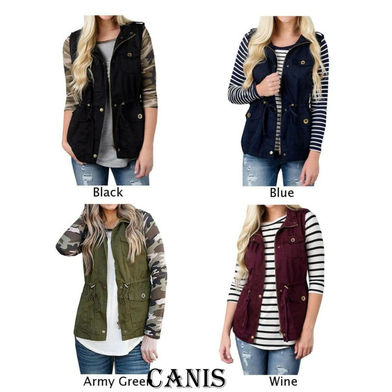 Fashion Women Vest Olive Cargo - Women'S Fashion Utility Vest incelemesi ve fiyatı