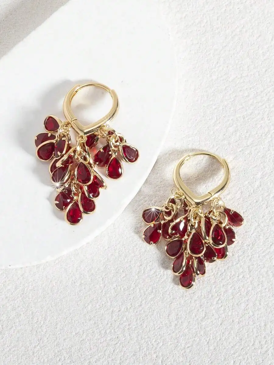Elegant Gold Tone Teardrop Zir - Women Fashion Wear incelemesi ve fiyatı