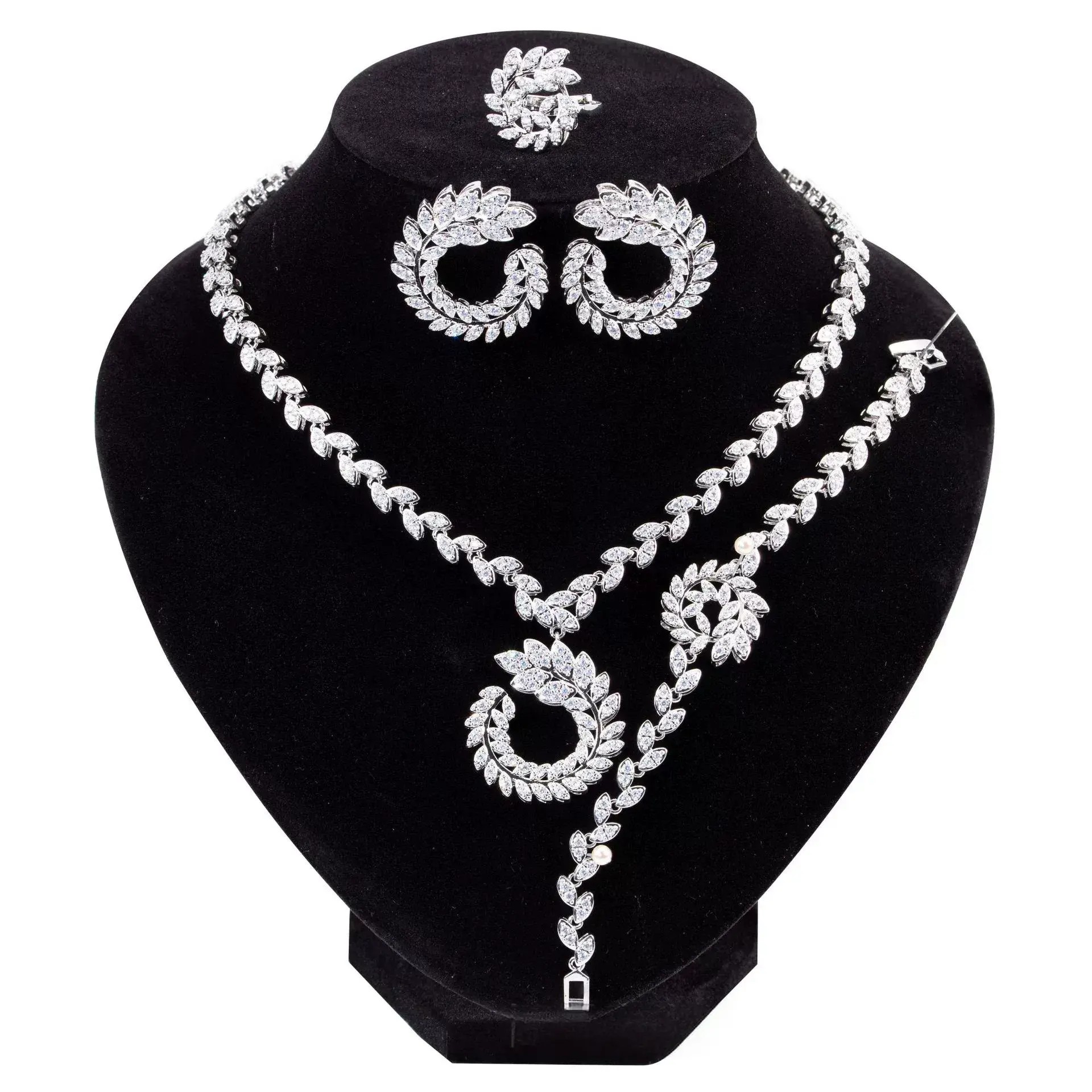 4PCS Wedding Jewelry Set Cubic - Women Fashion Uae incelemesi ve fiyatı