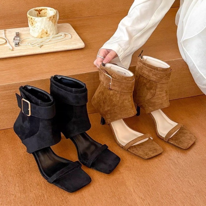 Retro Summer New Square Toe Op - Women Fashion Show incelemesi ve fiyatı