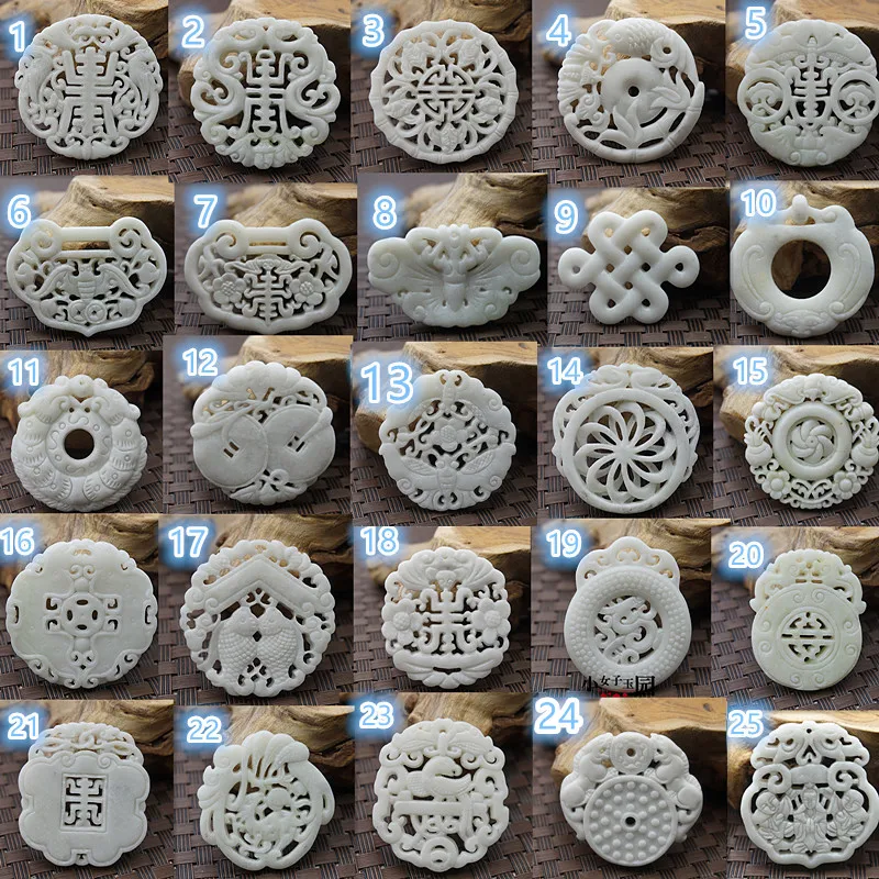Natural White Jade Carved Luck - Women'S Fashion Jewellery incelemesi ve fiyatı