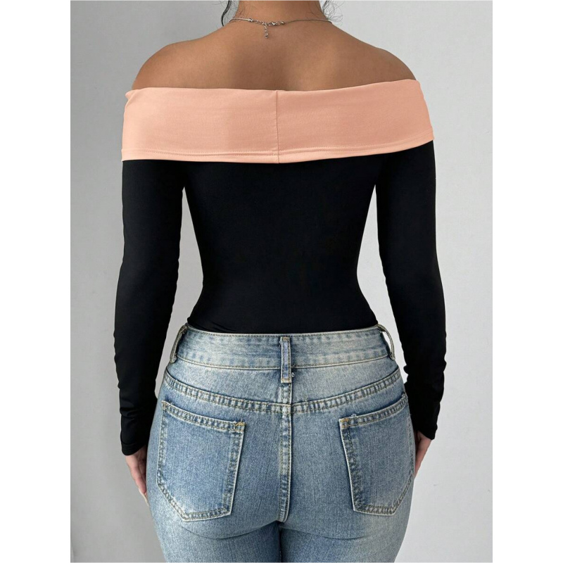 Bowknot Decor Off Shoulder Bod - Women Fashion Wear incelemesi ve fiyatı